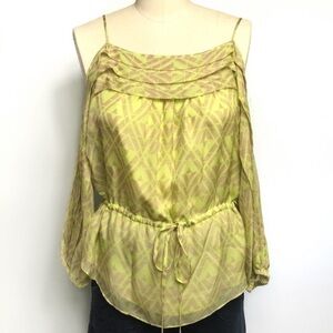 Rebecca Taylor‎ NWT Cold Shoulder Silk Top